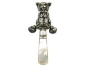 Antique Rattle with a Cat Motif