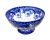 Antique Royal Doulton Flow Blue Pedestal Bowl