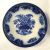 Antique Royal Doulton Flow Blue Transfer Ware Pedestal Bowl