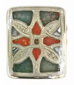 Antique Scottish Pebble Hardstone Cigarette Case