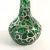 Antique Silver Overlay Green Glass Vase