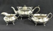 Antique Sterling Silver 3 Piece Tea Set