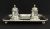Antique Swedish Neo-Classical Silver Double Inkwell On Stand