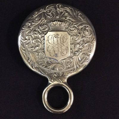 Antique Victorian Sterling Silver Hand Mirror