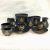 Antique Wedgwood Enameled Black Basalt