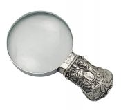 Antique Silver Plate Handled Magnifying Glass
