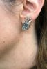 Vintage 4.64ct Aquamarine Earrings in Platinum