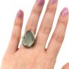 Vintage 22.87ct Aquamarine Solitaire Ring in 10kt Yellow Gold