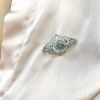 Vintage 15.22ct Aquamarine and Diamond 18kt Brooch