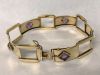 Art Deco Amethyst and Gold Bracelet
