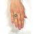 Art Deco Diamond and Emerald Ring