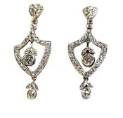 Art Deco Diamond Drop Earrings