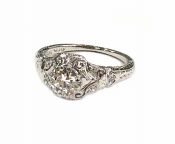 Art Deco Diamond Engagement Ring