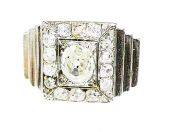 Art Deco .50ct Diamond Platinum Ring
