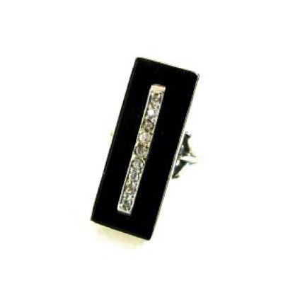 Art Deco Diamond and Onyx Ring