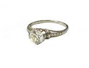 Art Deco Diamond and Sapphire Ring