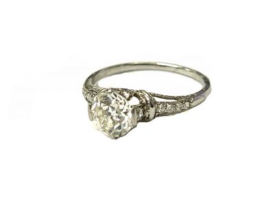 Art Deco Diamond and Sapphire Ring