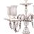 Art Deco German 800 Fine Silver 5 Light Candelabra