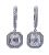 Art Deco Inspired Diamond Drop 18kt Earrings