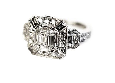 Art Deco Inspired Diamond Ring