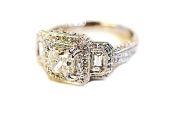 Art Deco Inspired 1.00ct Diamond Ring