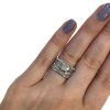 Art Deco Inspired Diamond Wedding Set Rings