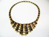 Art Deco Inspired Multi Gemstone Necklace