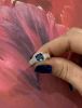 Art Deco Inspired Sapphire and Diamond Ring
