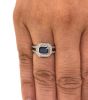 Art Deco Inspired Sapphire and Diamond Ring