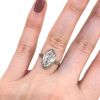 Art Deco 0.91ct Marquise Diamond Solitaire Ring