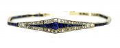 Art Deco Sapphire and Diamond Bracelet