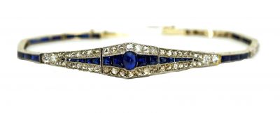 Art Deco Sapphire and Diamond Bracelet