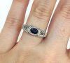 Art Deco Sapphire and Diamond Ring