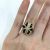 Art Deco Style Black Onyx and Diamond Ring