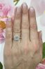 Art Deco Style Diamond Engagement Ring in 14kt White Gold