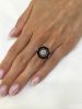 Art Deco Style Diamond Ruby Onyx Ring