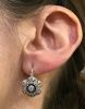 Art Deco Style Diamond and Sapphire Earrings