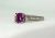 Art Deco Style Pink Sapphire and Diamond Ring