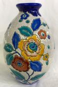 Art Deco Boch Freres Keramis Vase