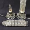 Art Deco Bullet/Skyscraper Style Glass Boudoir Lamps, American, circa 1930s