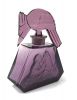 Art Deco Carved and Frosted Amethyst Glass Perfume Bottle