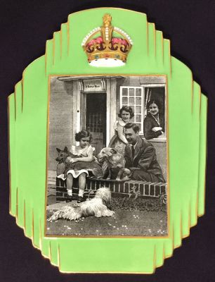 Art Deco Coalport Photographic Plaque