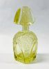 Art Deco Cut and Etched Glass Scent Bottle, Czechoslovakian circa 1930s
