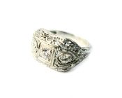 Art Deco Diamond Engagement Ring