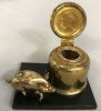 Art Deco Figural Pig Inkwell