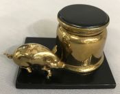 Art Deco Figural Pig Inkwell