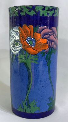 Art Deco Hand Painted Earthenware Vase, circa 1925-30