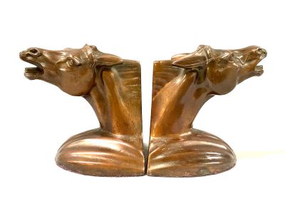 Art Deco Horse Bookends, circa 1930s