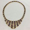 Art Deco Inspired Multi Gemstone Necklace