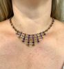 Art Deco Inspired Multi Gemstone Necklace